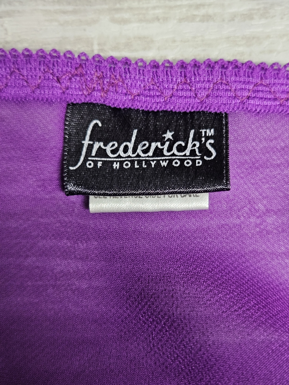 Fredericks of Hollywood Babydoll Cami Top Size S Purple Fairy Romantic Coquette - Picture 10 of 10